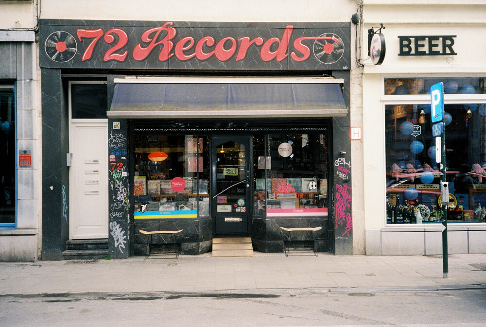 72 Records storefront on Rue du Midi